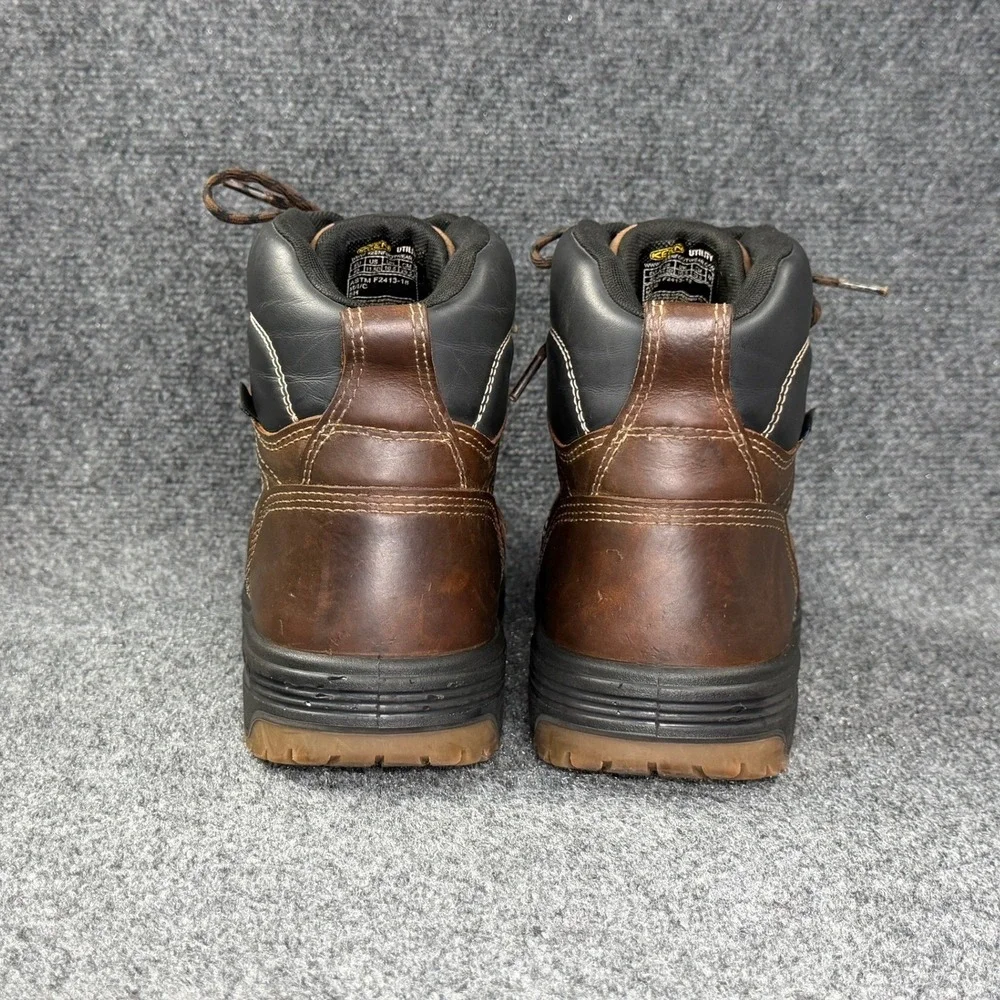 Keen Fort Wayne 6 Inch Work Boots Mens 11.5D Brown Leather Waterproof Carbon Toe